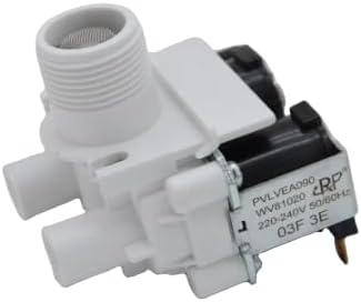 Dual Water Valve Replacement for Hitachi Sharp Full Automatic Washing Machines – Compatible Replacement 220-240V 50/60Hz | Double Inlet Water Valve Replacement Automatic Washing Machines