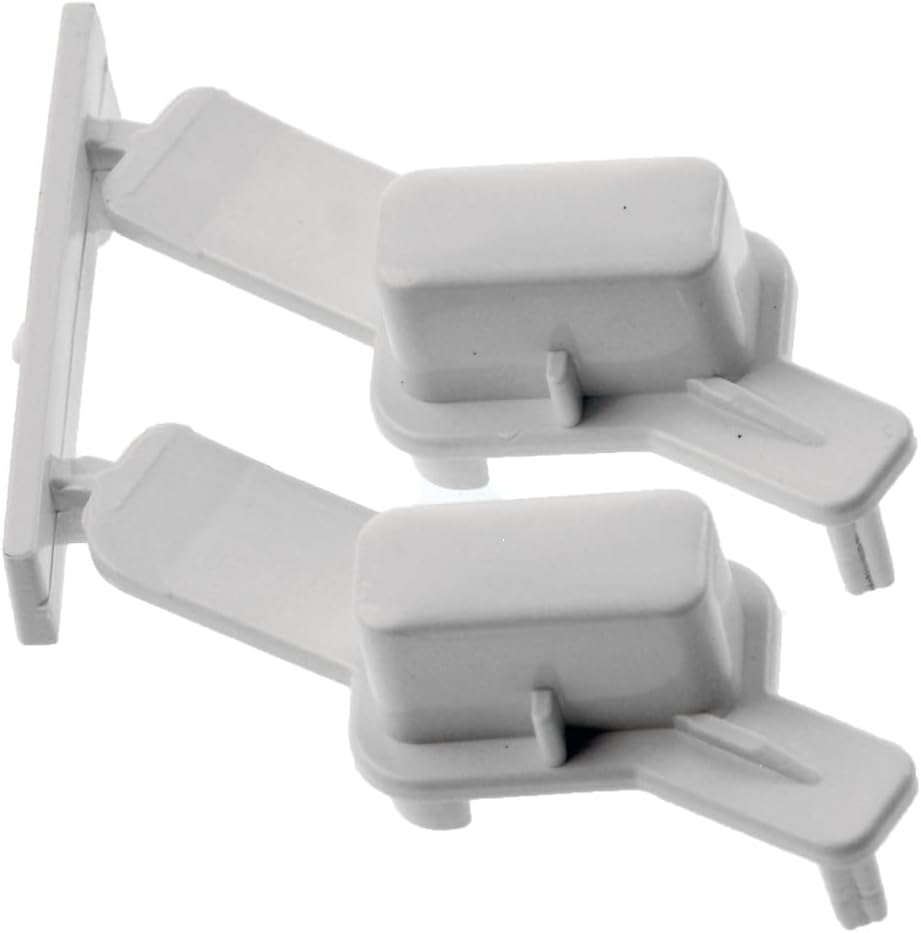 2 PCS - Key Cap White Washing Machine Start & Reset Button - Part Number 48107141425341 - C00311013 Compatible with Hotpoint Whirlpool