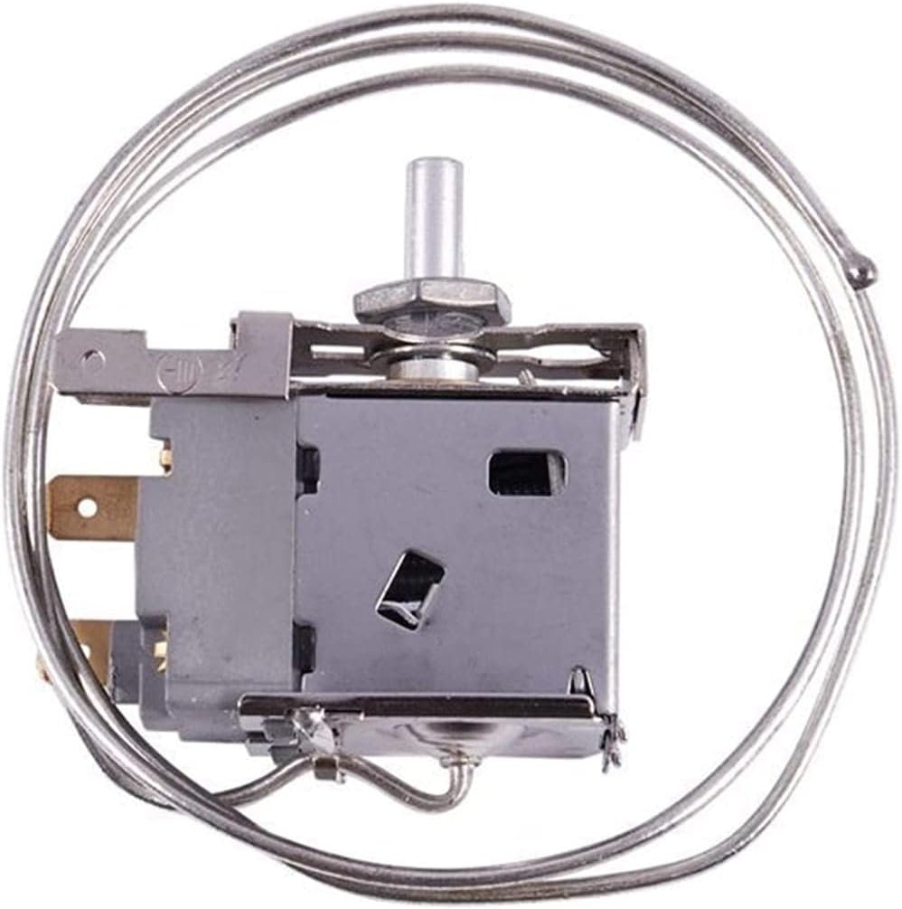 Easy to repair 250V 6A 2-pin Terminal Refrigerator Refrigerator Thermostat Refrigerator Parts Accessories Refrigerator parts-Silver Well