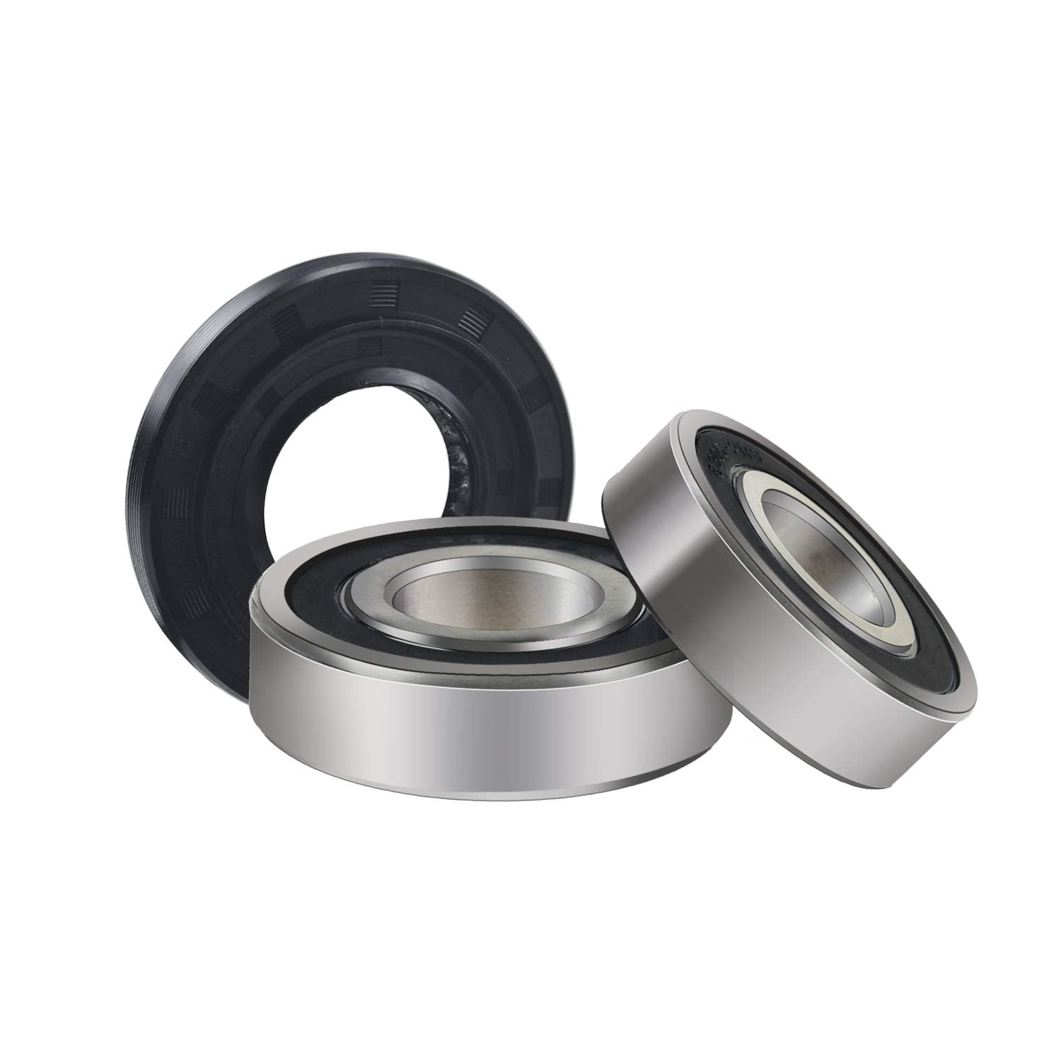 Mekar Front Load Washer Tub Ball Bearings Washing Machine Bearing Kit Suitable for LG & Kenmore Etc Replacement Part 4036ER2004A 4036ER4001B 4280FR4048E 4280FR4048L-Black